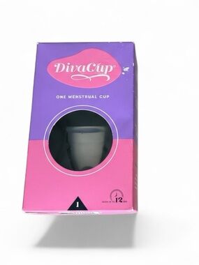DivaCup Model 1 pink and purple box New menstrual cup